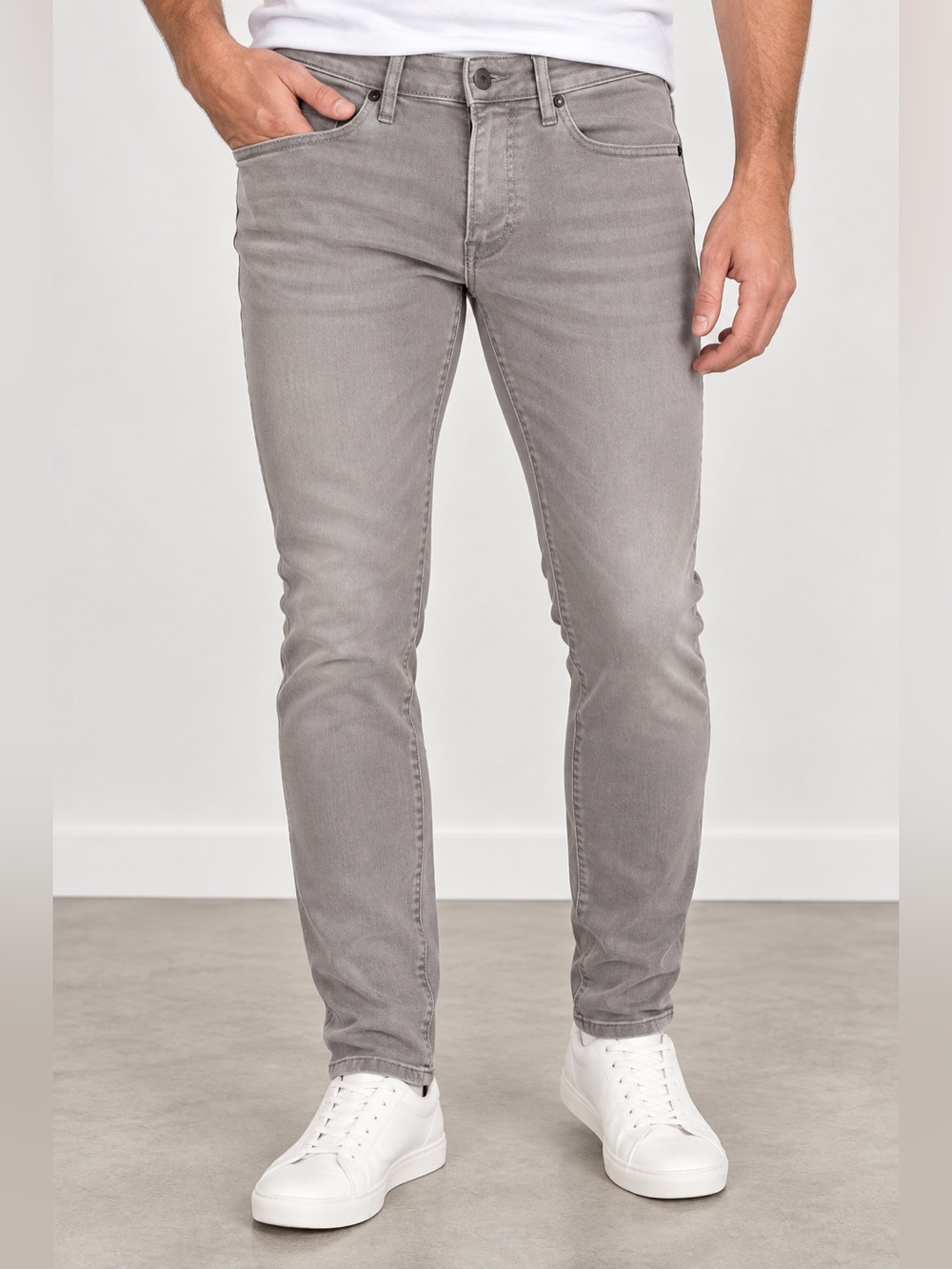Express Skinny Luxe Comfort Mens Gray Jeans 31x30 NWT Stretch Denim